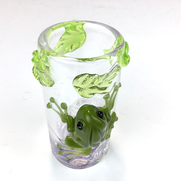 Green Frog Shot Glass by Mazet Studios - Image 3